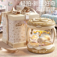 Newborn Toddler Baby Full Month Baby One Year Old Gift-Early Childhood Education 6-Month Tambourine 