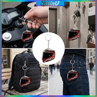 kiss Acrylic Motorcycle Helmets Keychain Flat 2D Helmet Charm for Key Backpack Zippers