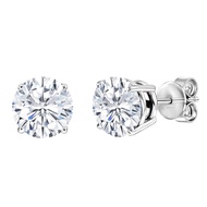 V3 Jewelry Sterling Silver with 2.0CT Lab Grown Diamond Stud Earrings