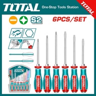 Set of 6 screwdrivers TOTAL TGTST0606