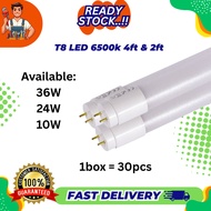 SIRIM 30pcs LED Tube  6500k T8 Led Tube Light Wholesale Price for 2ft and 4ft