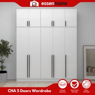 【FREE SHIPPING】🔥Essen Home MIX & MATCH 5X8FT 2/4/6/10 DOORS WARDROBE WITH TOP almari baju/kabinet ba
