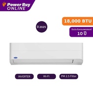 [จัดส่งพร้อมติดตั้ง] Carrier แอร์ติดผนัง Copper 11 Inverter 18000 BTU รุ่น 42TVEA018B + ท่อ PPK1412