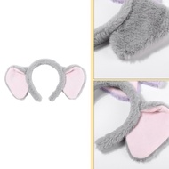 EAA* Soft  Plush Headband for Children Fashion Hairpieces Ornament for Makeup Application and Skin C