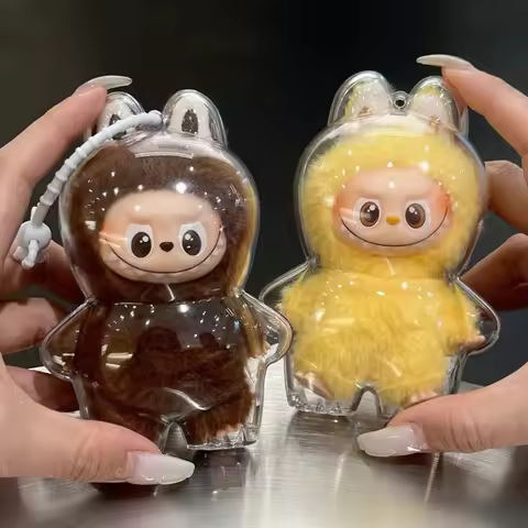 Protective Acrylic Case For Labubu 4.0 The Monsters Pin for Love Series For mini Labubu Organizer Bo
