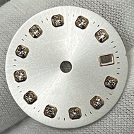 Watch Accessories 20.5mm Custom Watch Dial for NH05 Movement Diamonds Index Replacement Watch Parts