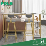 Long table tall table imitation marble simple modern living room wall bar table