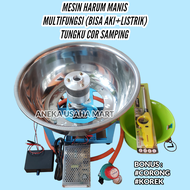 MESIN HARUM MANIS MURAH LENGKAP MULTIFUNGSI BISA AKI BISA LISTRIK TUNGKU STAINLESS KUNINGAN TEMBAGA