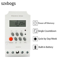 SZXBOGS Digital Timer, 12V LED Timer Switch, Durable 220V 110V 25A Electrical Device Timer Electrici