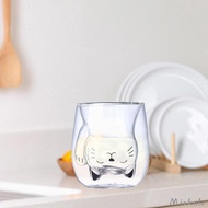 [Miskulu] Double Cup Insulated Drinking Glass Milk Mug Creative Espresso Cup