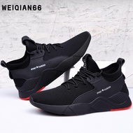 BCQ Running Sneakers for Men, Black Sport Shoes Kasut Sukan Lelaki