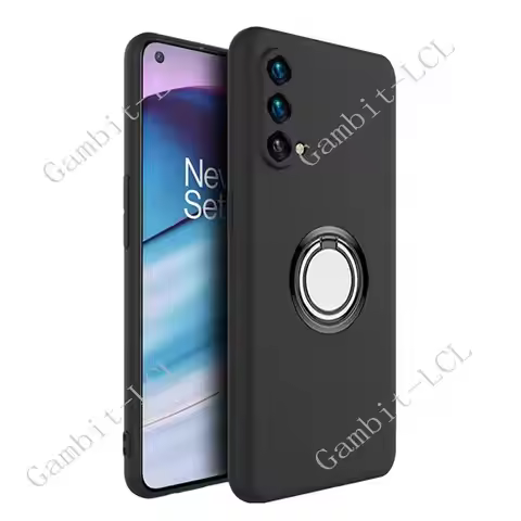 For OnePlus Nord CE 5G 6.43" 2021 EB2101, EB2103 Back Ring Holder Bracket Phone Case Smartphone TPU 