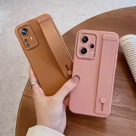 Note12 Hand Band Silicone Case On For Xiaomi Redmi Note 12 Pro Plus 5g 12pro 12s Redmi12 12c 4g Wris