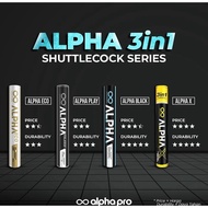 ALPHA 3 in 1 PRO ECO Speed 78 77 Shuttlecock Cock Original Badminton Ball