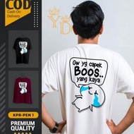 Pentol 04 Gw T-shirt, the Tired of Boss, Rich Words, Children's, Adults, Men, Women's Clothes