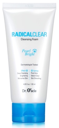 DR.ORACLE RADICALCLEAR Cleansing Foam Pearl Bright. (4.05 o.z) Dermatologist Tested