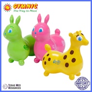 GYMNIC® Raffy / Gyffy Jumping Inflatable Bouncing Animal Toy for Kids Happy Hopper Ride-On