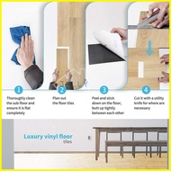 ☑ ۩ ☇◑ 【91x15CM】50PCS Vinyl tile flooring Floor sticker self adhesive Vinyl Tiles Floor Sticker flo