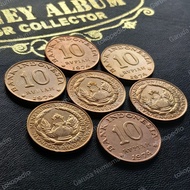 Koleksi Uang Koin 10 Rupiah Tembaga 1974 - Detail Kinclong Bagus