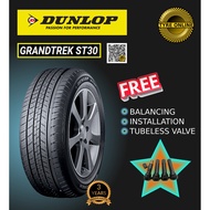 DUNLOP GRANDTREK ST30 225/65R17 NEW TYRE TIRES TAYAR BARU MURAH RIM 17 XTRAIL CRV CX5 ONLINE FREE INSTALLATION BATU PAHA