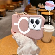 Case For OPPO A3 4G A3 5G A3X 4G A3X 5G Ins minimalist high-end leather style phone soft case with b