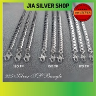 Ready Stock | 925 纯银 男/女款手链 | Original 925 Silver Bracelet Bangle TP For Men/Women | Gelang Tangan Lelaki Perak 925