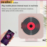 [paradise1.sg] Wall Mounted Bluetooth-compatible Stereo Speaker Portable CD Multimedia Player