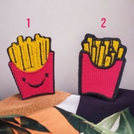 French Fries Embroidered Patch / IRON ON Embroidered French Fries