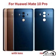 New Back Glass For Huawei Mate 10 Pro Back Battery Cover Rear Door Housing Case Panel Replacement with Camera lens