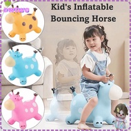 OWTWO Animals Jumping Toys, Thickened Inflatable Giraffe Bouncy Horse, Creative Sturdy Anti-fall Rub