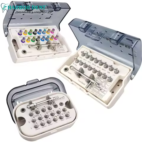 1SET Dental Implant Torque Wrench Screwdriver Prosthetic Kit 10-70NCM Ratchet Drivers Dentistry Impl