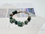 【客製】漸層暈染小兔 阿拉善多彩。淡水珍珠 l 手鍊。阿拉善瑪瑙