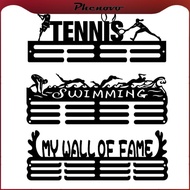 [Phenovo] Medal Display Hanger Sturdy Hanging Medal Holder Shelf Metal Sports Medals Display Rack Me