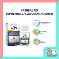 Natural Pet Super Multivitamin With Glucosamine Tablets 60 tabs for Dogs &amp; Cats [Authentic][Trusted Seller]