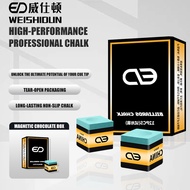 Model PJ018 Professional Dry Chalk for Snooker/8-Ball | Dust-Free Formula for Precision Shots & Cue 