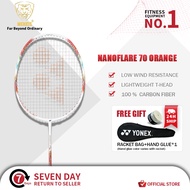 24SHIP YONEX 70 Pink Japanese carbon racket with free string 30LBS 83g for Lee Chong wei's Free Bag