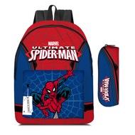 C & K MARVEL Spider-Man Ba lô hình phim hoạt hình hai mảnh siêu nhân người dơi Ba lô học sinh túi đự