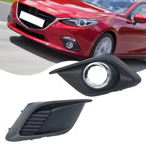 For Mazda 3 Axela 2014 2015 2016 Car Fog Light Grille Cover Headlight Fog Lamp Frame Hood Accessorie