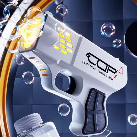 Electric Bubble Gun Rechargeable Automatic Bubbles Machine Handheld COP Bubble Gun Bubble Water Outd