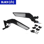 กระจกวิงเลท CNC มีไฟเลี้ยวกระพริบอัตโนมัติ CBR 150-650R / DEMON GR150-200R / NINJA250-650 / ZX-6R /