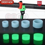 GG 1Pcs Luminous Ring Fishing Stick Handle Non-Slip Sheath O-Ring Fishing Accessories Silicone Ring 