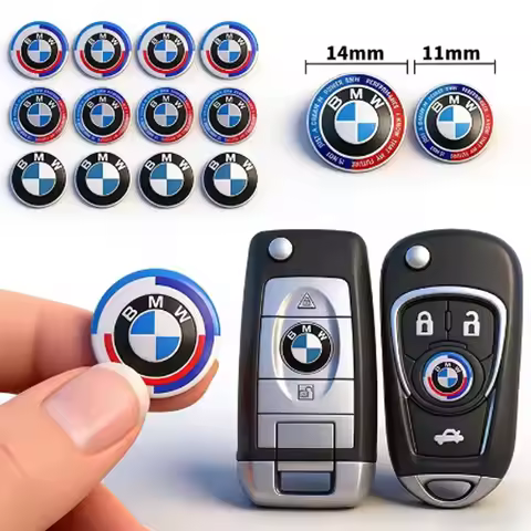 Car Stickers Key Shell Emblem Paster For BMW M3 M4 M5 G42 G30 G20 E39 E36 E87 E90 E53 X1 X2 X3 X4 X5