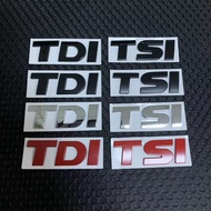 3D Metal Letters For Volkswagen Car Stickers TDI TSI Letters VW Golf 4 5 6 7 JETTA PASSAT MK2 MK4 MK5 MK6 MK7 TDI TSI Emblem Logo Badge Accessories