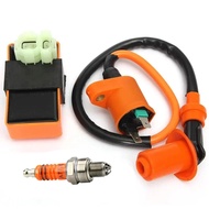 Performance Racing 6 Pins AC CDI Box Ignition Coil A7TJC Spark Plug for GY6 50 80 110 125 150cc Mope