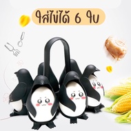 6 Penguin-Shaped Water Egg Boiler