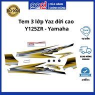 Genuine Yamaha 5XK-FG000 3-layer black gold Yaz Y125ZR stamp