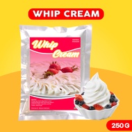 WHIP CREAM TOPPING PREMIUM 250g / BUBUK WHIP CREAM / WHIPPED CREAM POWDER / WHIPPING CREAM TOPPING