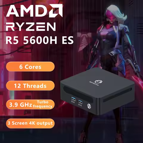 MINI PC DDR4 SSD WIFI6 BT5.2 Gaming Pc Diy Gaming Computer GenMachine AMD Ryzen Ren5000 5600H ES 570