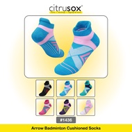 CITRUSOX Arrow Badminton Cushioned Ankle Socks (22-25cm fits EU36-40) #1436