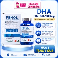 DHA Fish Oil 1000mg Genuine Salmon Oil - Omega 3 DHA EPA Supports DHA Supplement for Adults